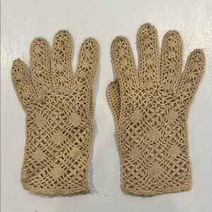 Vintage Crochet Gloves XS